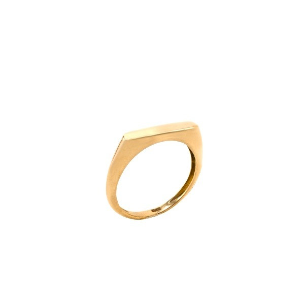 انگشتر طلا 18 عیار زنانه الی گالری مدل حلقه و بیضی باریک