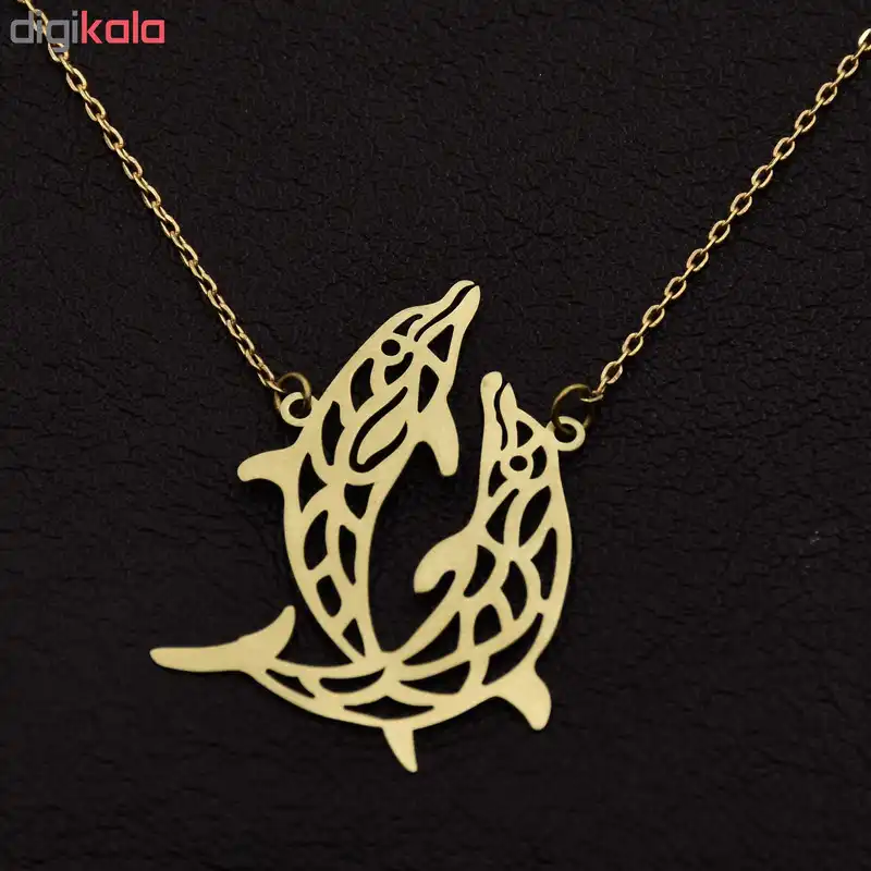 گردنبند طلا 18 عیار زنانه الن نار مدل دلفين کد N6863096