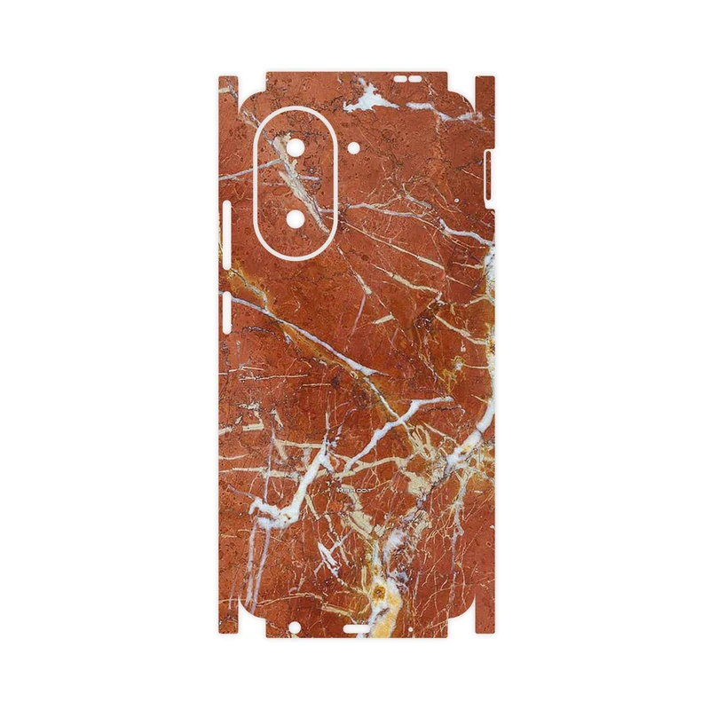 برچسب پوششی ماهوت مدل Red Marble-FullSkin مناسب برای گوشی موبایل شیائومی Poco C71