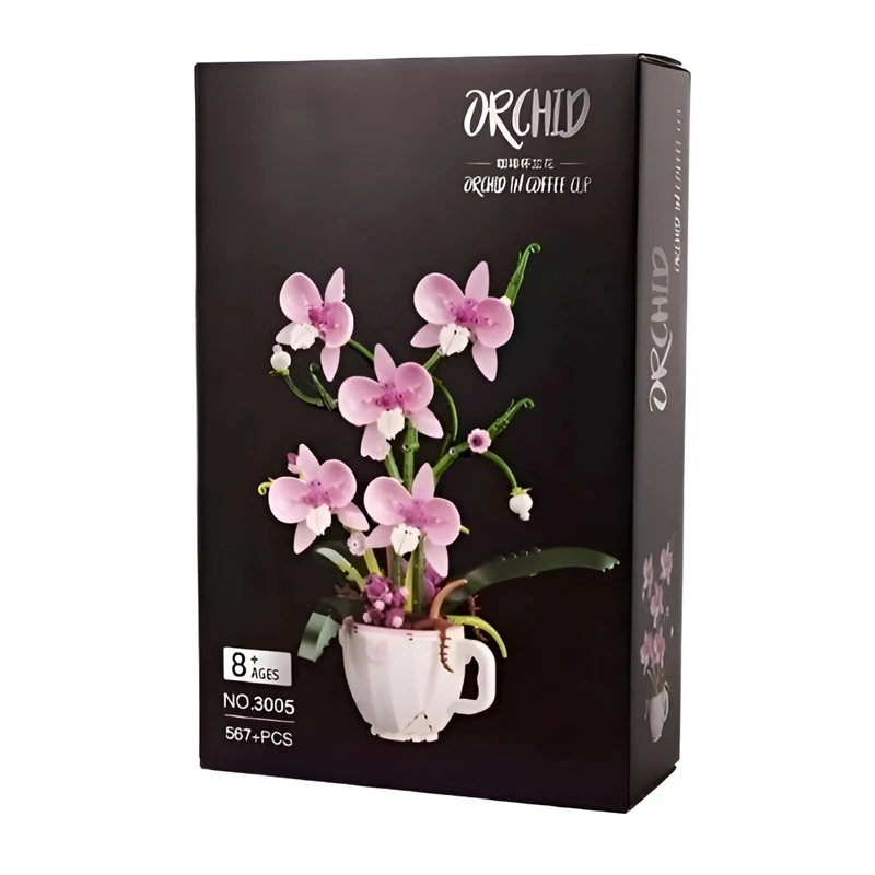 ساختنی 567 تکه مدل گلدان گل ارکیده  ORCHID کد 3005