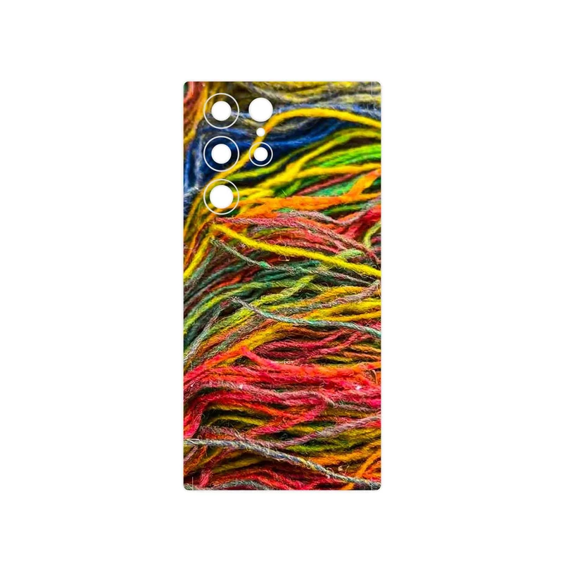 برچسب پوششی ماهوت مدل Fabric Texture 9 مناسب برای گوشی موبایل سامسونگ Galaxy S22 Ultra 5G