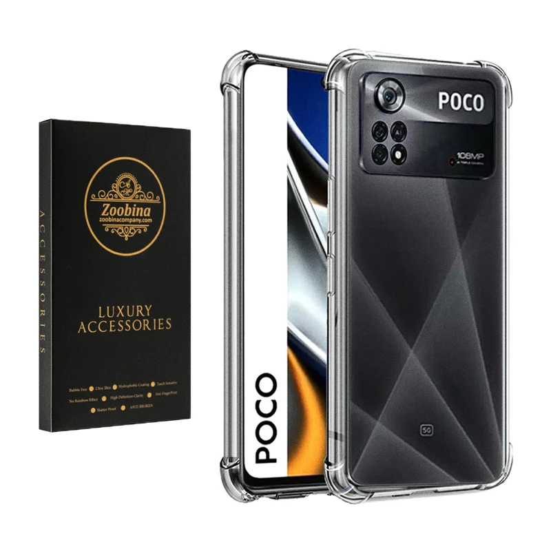 کاور زوبینا مدل Clear مناسب برای گوشی موبایل شیائومی Poco M4 Pro 4G   
