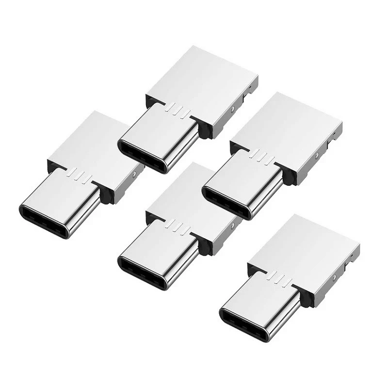 مبدل USB به USB-C مدل Mini بسته پنج عددی