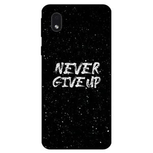 Megafone Never give up 1871 Cover For Samsung Galaxy A01 Core / M01 Core