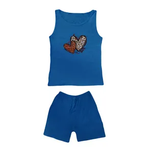 ست تاپ و شلوارک زنانه مدل 1002 A