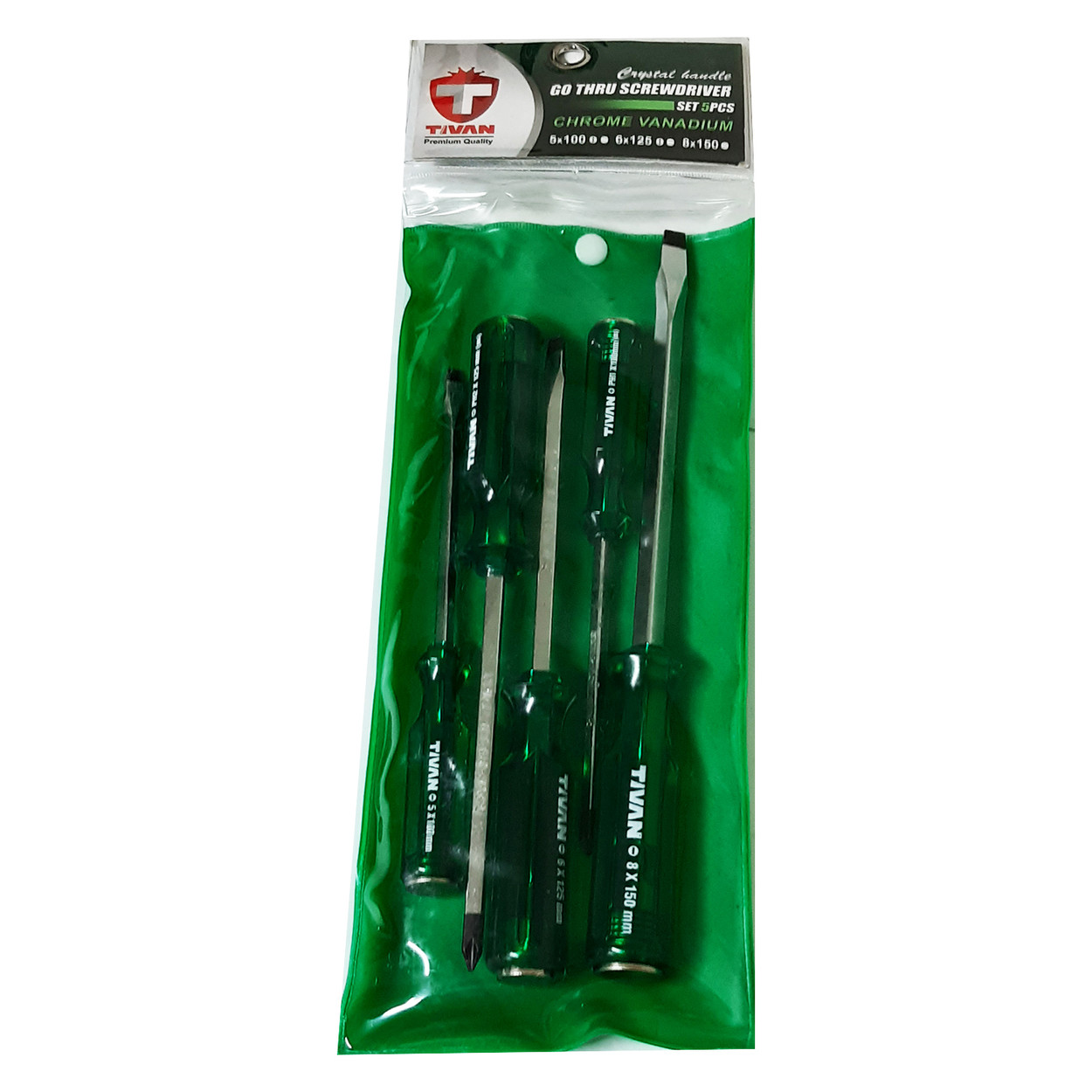 پیچ گوشتی چهارسو و دوسو ضربه خور تیوان مدل HT - 00615 مجموعه 5 عددی پیچ گوشتی چهارسو و دوسو ضربه خور تیوان مدل HT - 00615 مجموعه 5 عددی