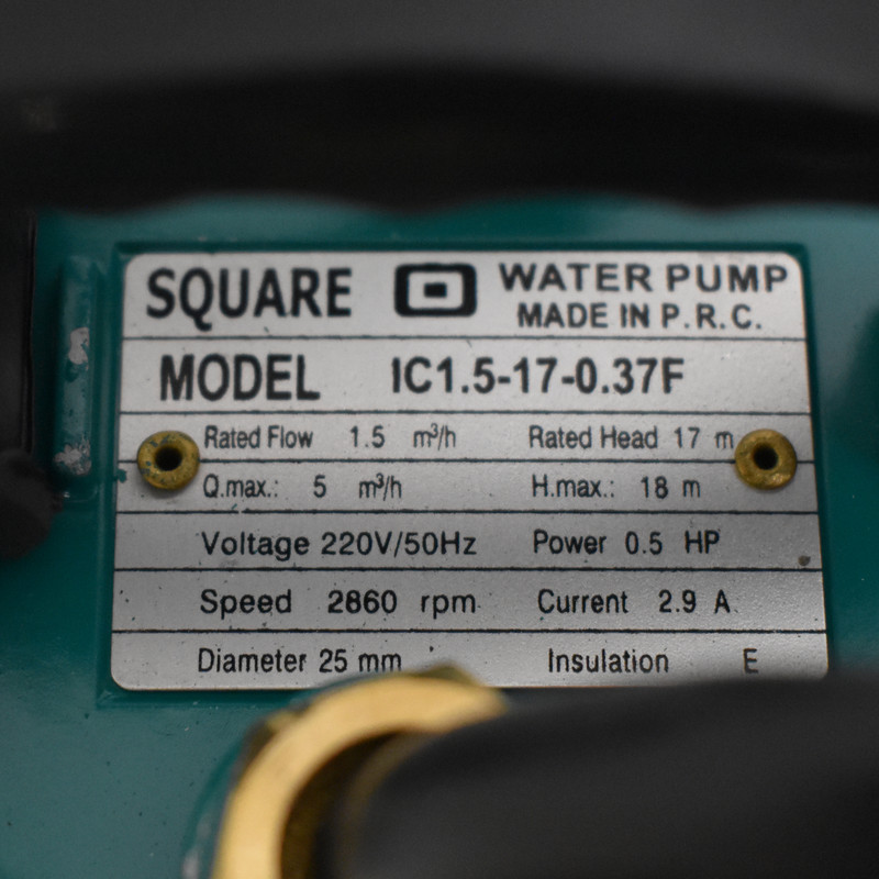 پمپ کف کش اسکواردی مدل 17 متری یک اینچ فلوتردار کد IC1.5-17-0.37F