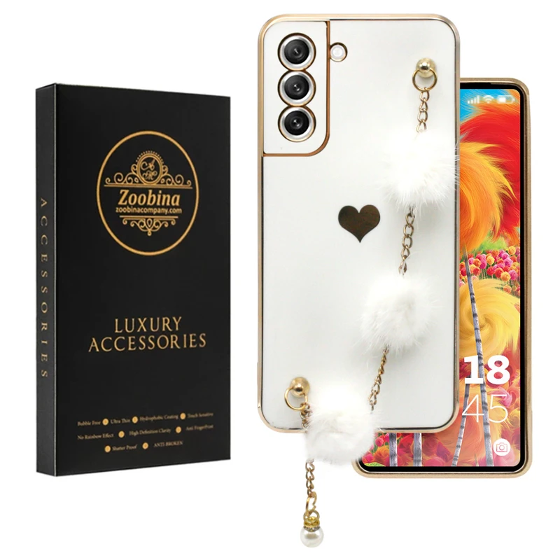 کاور زوبینا مدل Woolen مناسب برای گوشی موبایل سامسونگ Galaxy S21 Fe به همراه آویز