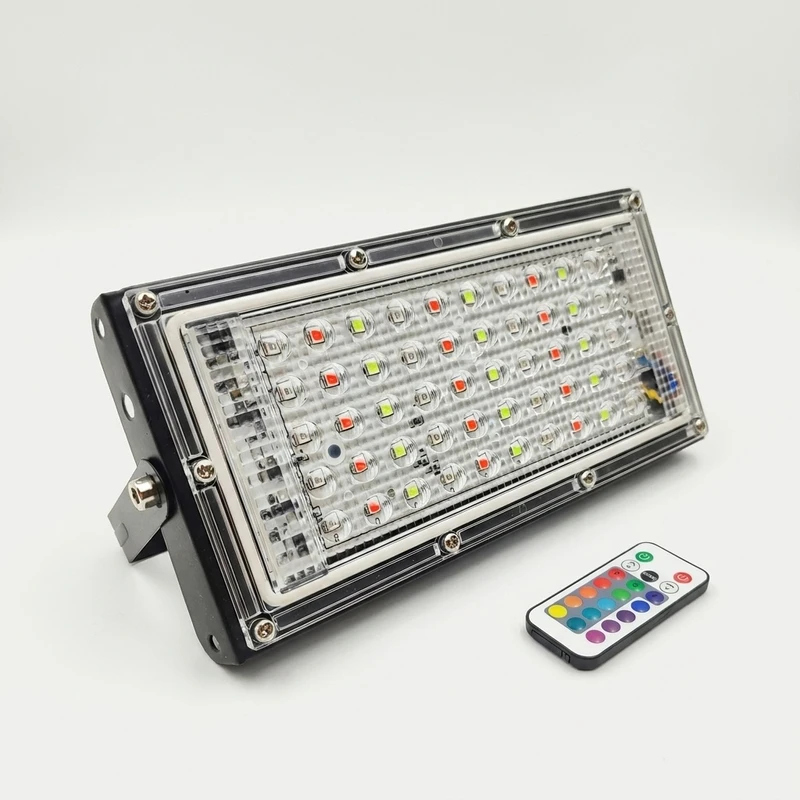  پروژکتور 50 وات نوراک مدل RGB چند رنگ ریموات دار