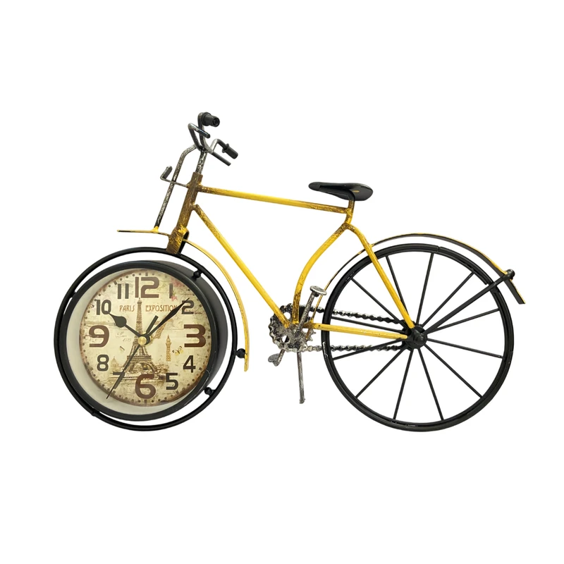 ساعت رومیزی عقربه‌ای مدل دوچرخه T1214