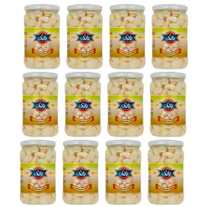 سیر ترشی سفید رازک - 660 گرم بسته 12 عددی