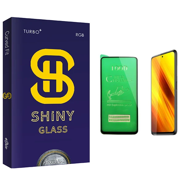 محافظ صفحه نمایش سرامیکی آتوچبو مدل Shiny Glass مناسب برای گوشی موبایل شیائومی Poco X3