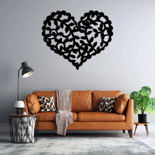 استیکر دیواری طرح قلب کد 03