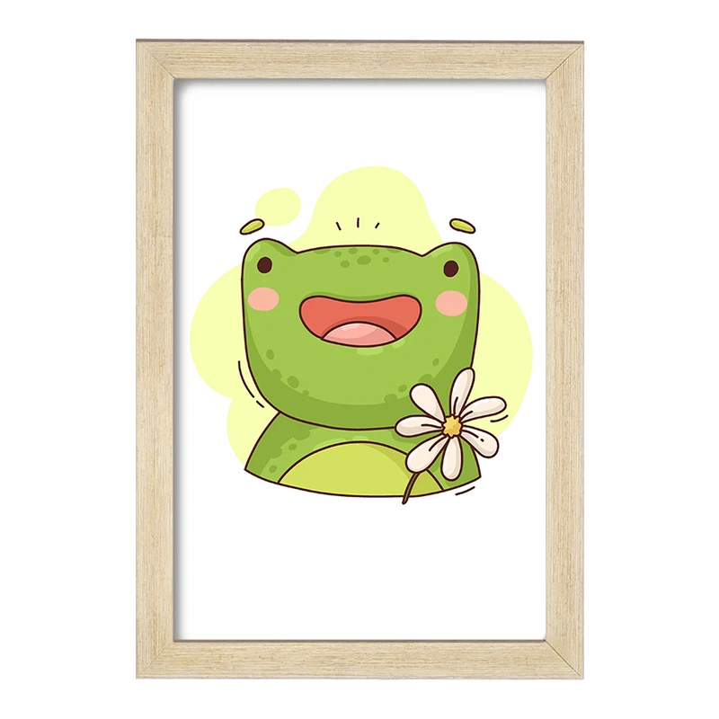 تابلو خندالو مدل قورباغه حیوانات بامزه کد 37176