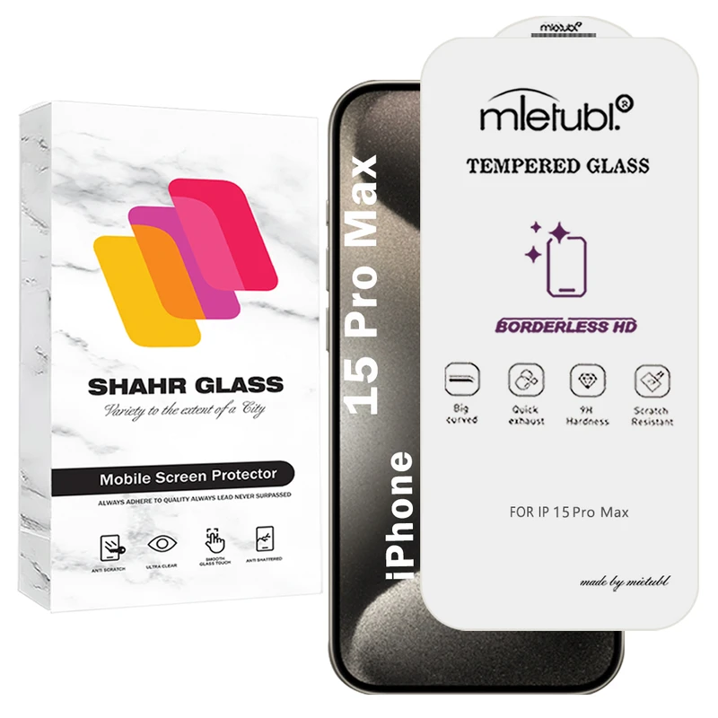 محافظ صفحه نمایش شهر گلس مدل WSUPERD مناسب برای گوشی موبایل اپل iPhone 15 Pro Max