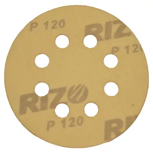 سنباده پشت کرکی ریزو مدل 125 میلیمتر رزو P.120 بسته 10 عددی