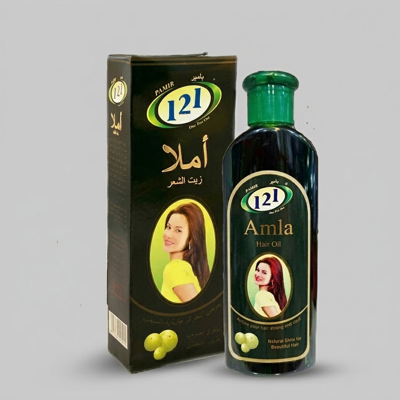 روغن مو ضد ریزش و تقویت کننده املا 121 مدل 001 خاصیت لطافت بخش کننده مو و سازگار با انواع مو حجم 200 میلی لیتر