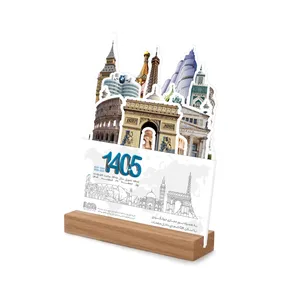  تقویم رومیزی سال 1405 انتشارات ایلیا مهر مدل 3 بعدی تور جهانگردی کد 117006303