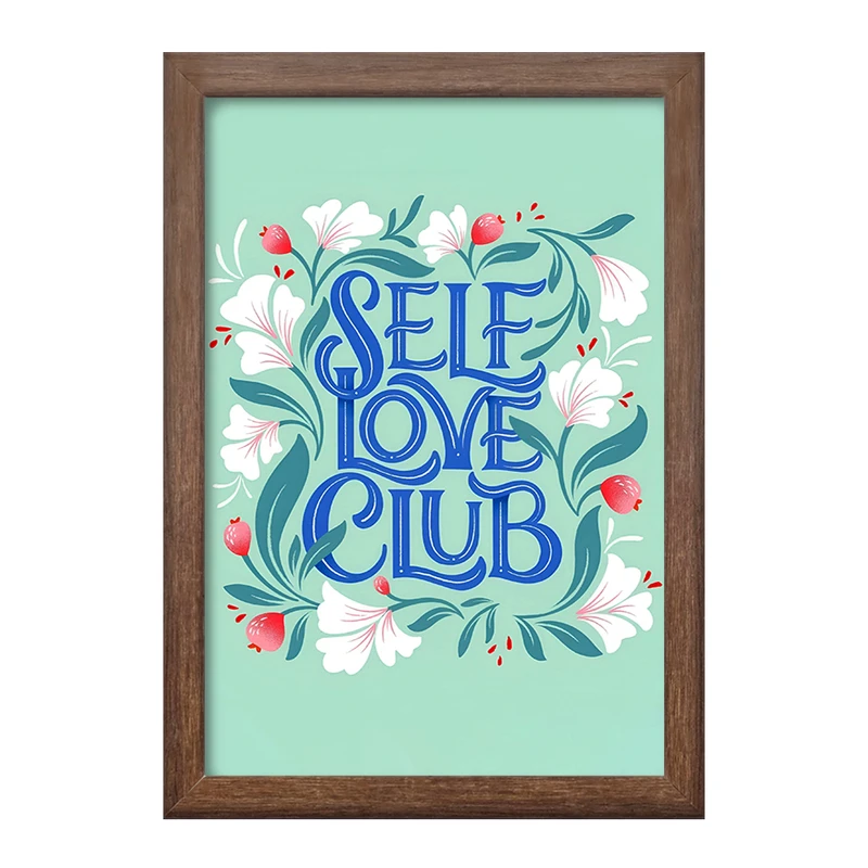 تابلو خندالو طرح Self Love Club کد F7434