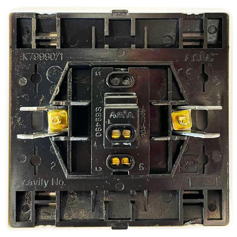 پریز صنایع آسیا الکتریک مدل کریستال WHI-SLV بسته 10عددی