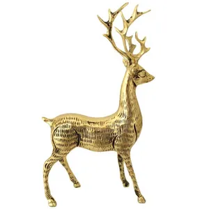 مجسمه برنزی طرح گوزن شاخ دار کد AS28