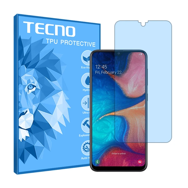 محافظ صفحه نمایش آنتی بلو تکنو مدل HyBLU مناسب برای گوشی موبایل سامسونگ Galaxy A20 