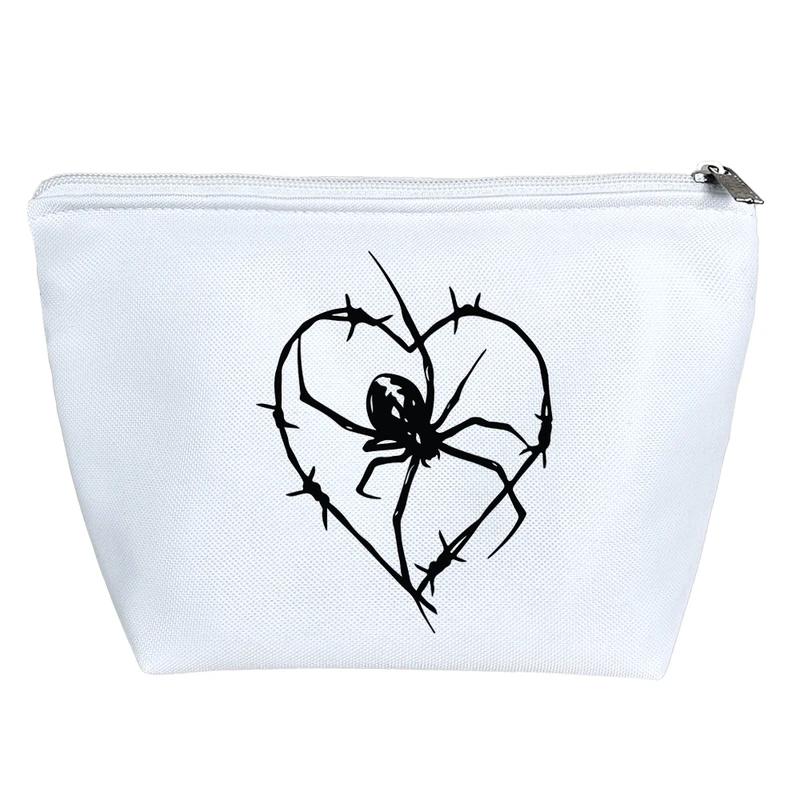 کیف لوازم آرایش دخترانه خندالو مدل قلب و عنکبوت کد 7822