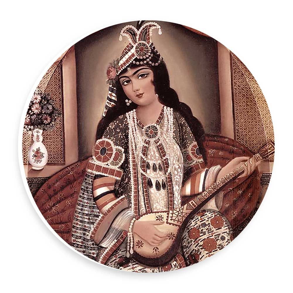  دیوارکوب طرح خاتون نوازنده مدل wtb715