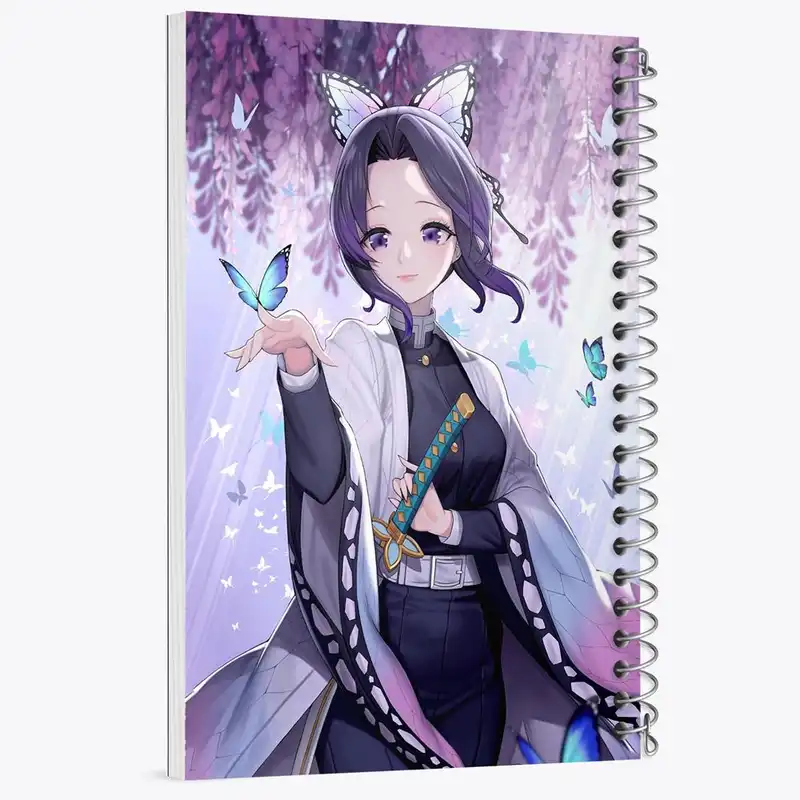 دفتر نقاشی 50 برگ خندالو مدل شینوبو کوچو انیمه شیطان کش کد 13266