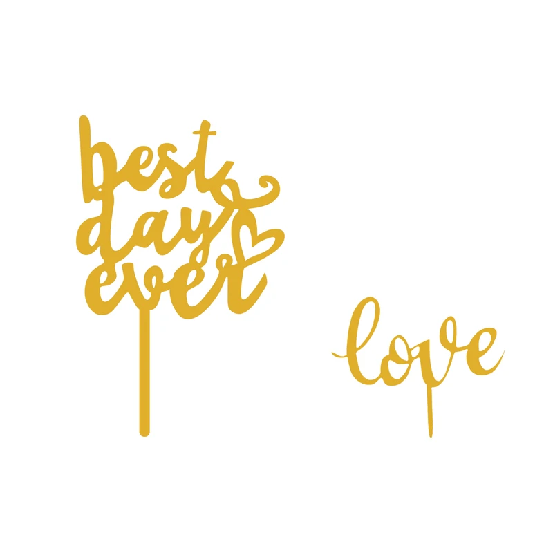 تاپر کیک هانستو مدل Best Day Ever کد TP057 مجموعه 2 عددی