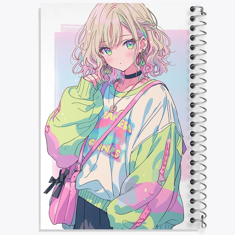 دفتر مشق 50 برگ خندالو طرح دخترانه کد F632