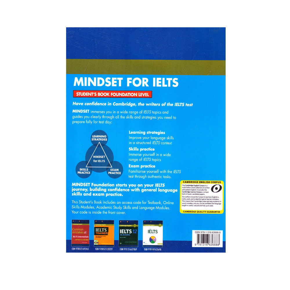 کتاب Cambridge English Mindset For IELTS اثر جمعی از نویسندگان انتشارات الوندپویان چهارجلدی