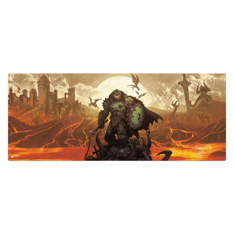 ماوس پد هومرو مدل HX465 طرح DOOM سایز 40x100 سانتی‌متر