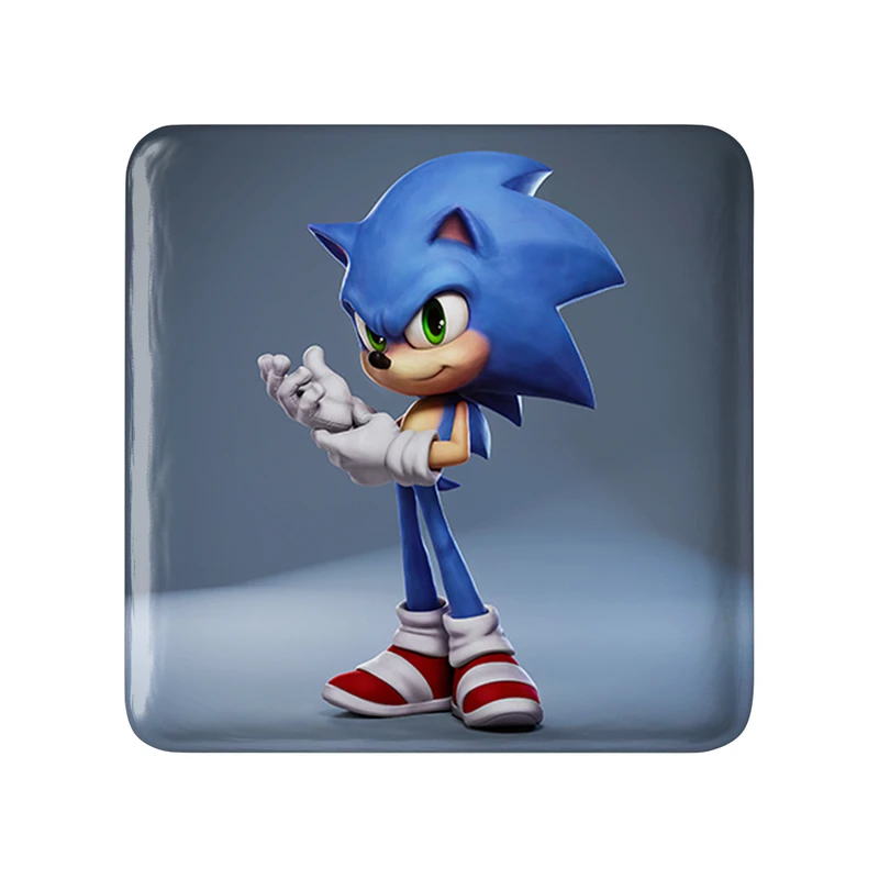 پیکسل خندالو طرح سونیک (Sonic) مدل مربعی کد 37038