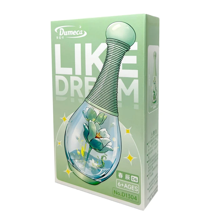 ساختنی 66 تکه دومیکا مدل گل طرح بطری چراغدار