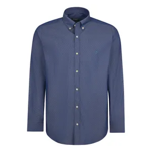 پیراهن آستین بلند یقه برگردان مردانه مدل 90210258 