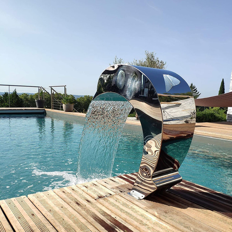 آبنما استخری مدل کرتین دلفین 100x50 آبنما استخری مدل کرتین دلفین 100x50