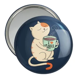 آینه جیبی خندالو مدل قهوه Coffee  کد 22005