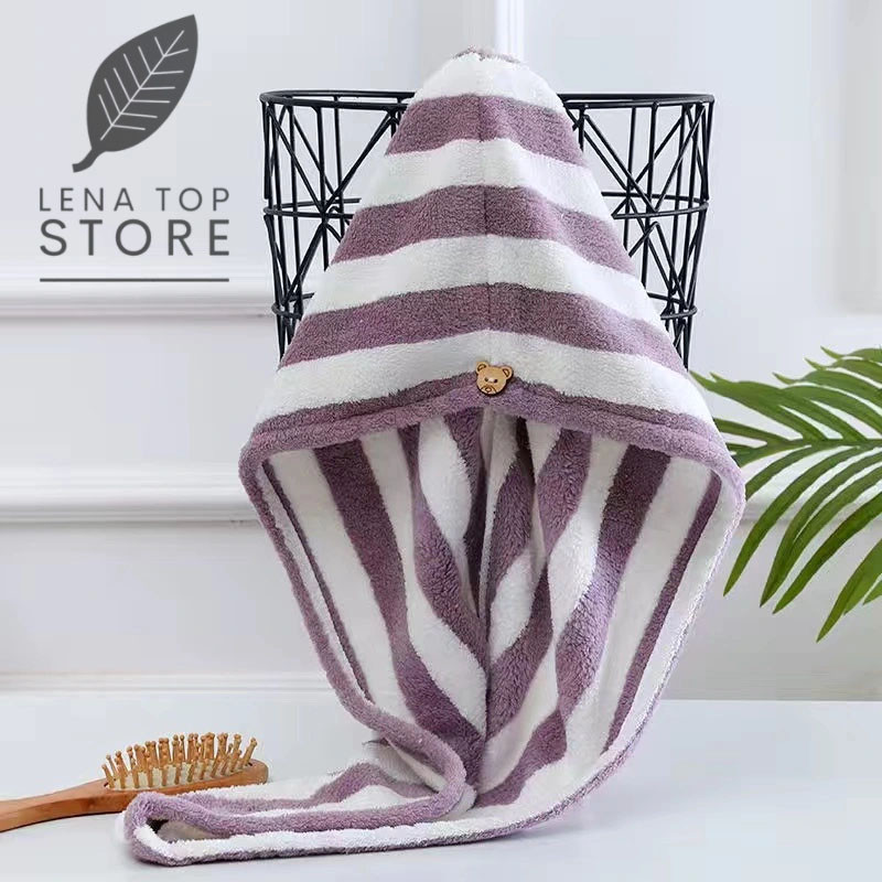 کلاه حمام لنا مدل stripes کد 01