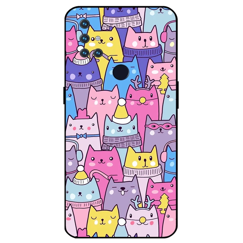 کاور مگافون طرح گربه مدل 8065 مناسب برای گوشی موبایل وان پلاس Nord N10 5G 