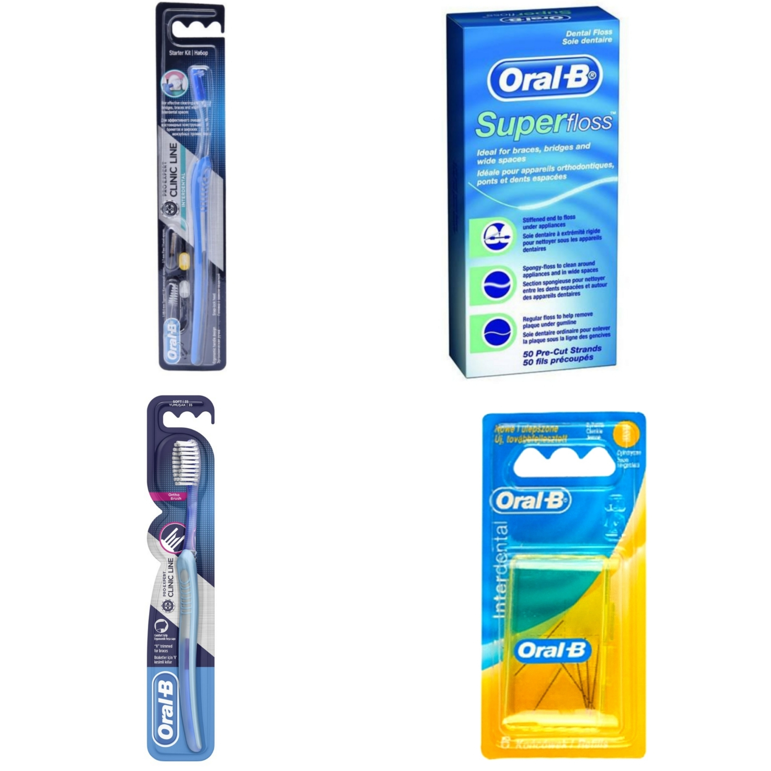 مجموعه مراقبت از دندان اورال-بی مدل ارتودنسی کد 003