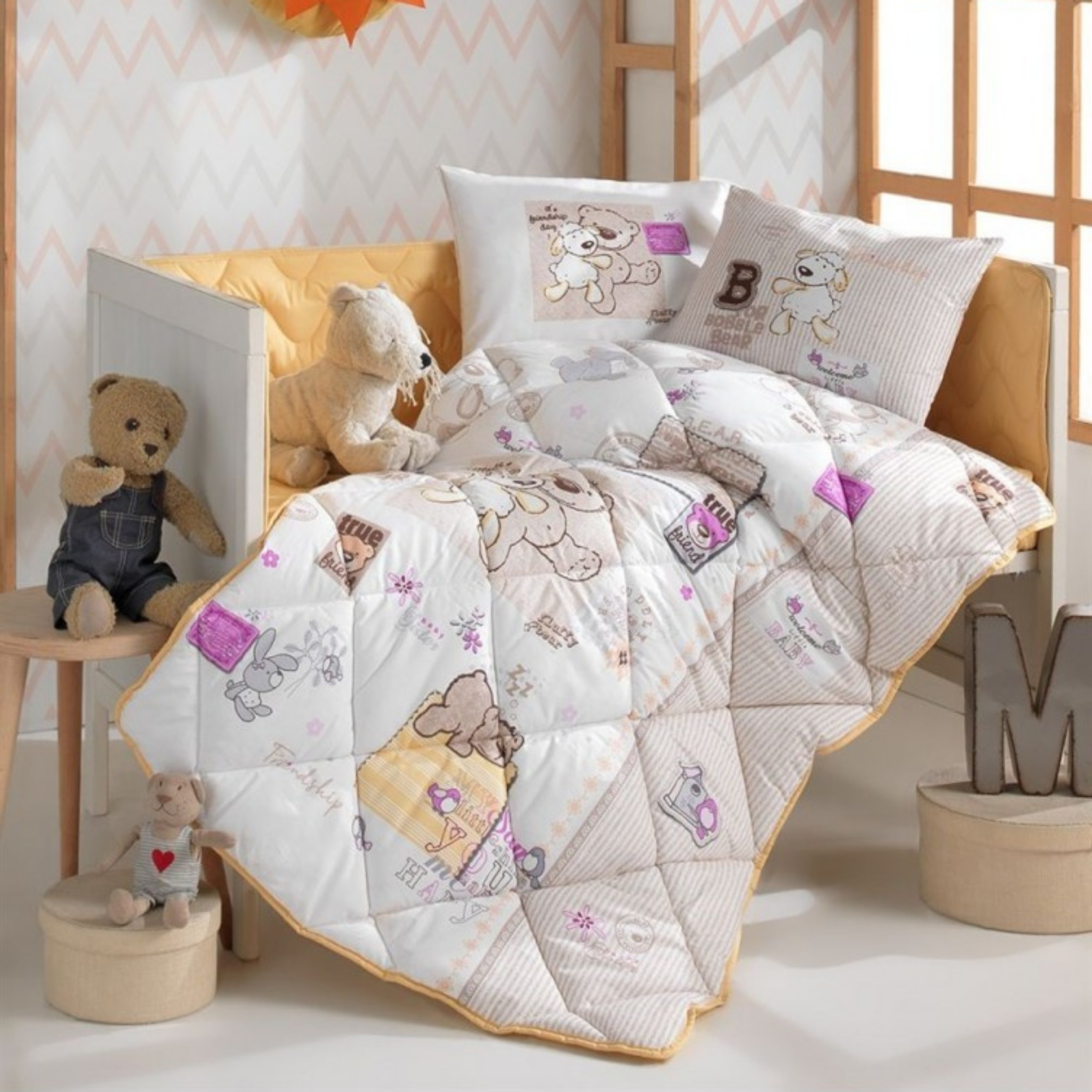 سرویس خواب 6 تکه نوزاد کلسی طرح friend ship