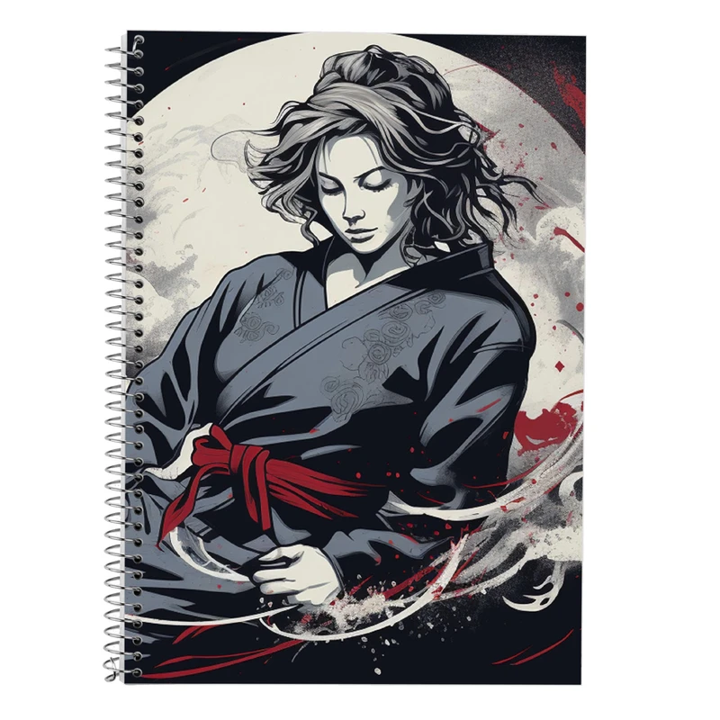 دفتر زبان 50 برگ مدوپد مدل دوخط طرح Naroto کد DF11311