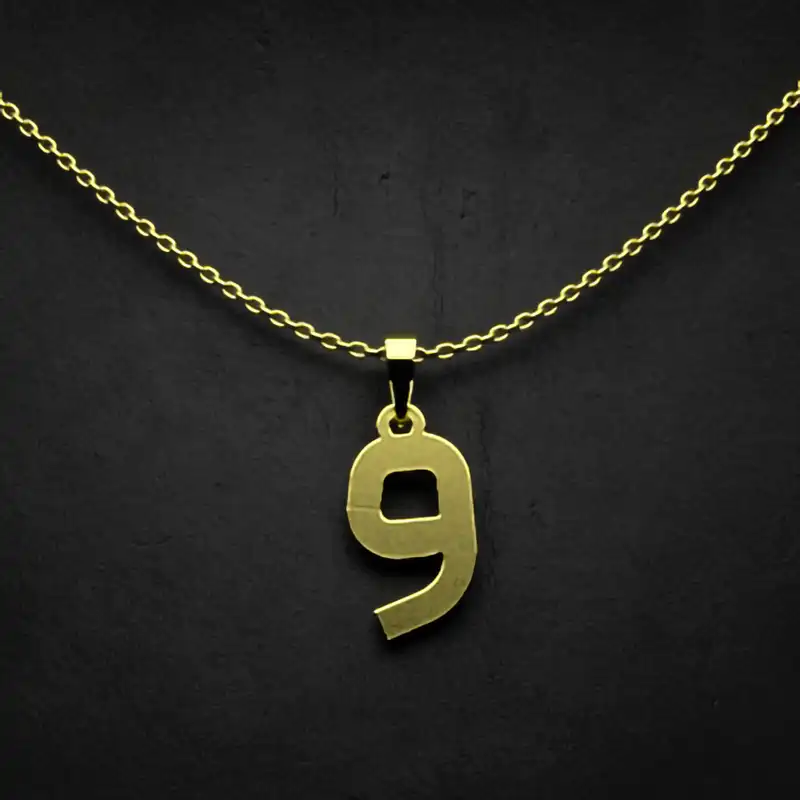 گردنبند طلا 18 عیار زنانه مدوپد مدل حرف و کد I3-1-1254