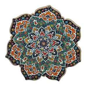 بشقاب میناکاری سفالی کد S15