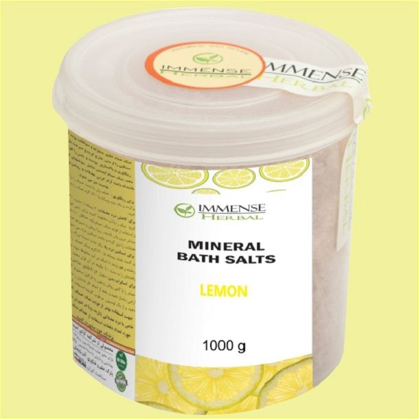 نمک حمام ایمنس هربال مدل لیمو وزن 1000 گرم - - 1