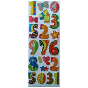 استیکر دیواری کودک مدل اعداد کد 3