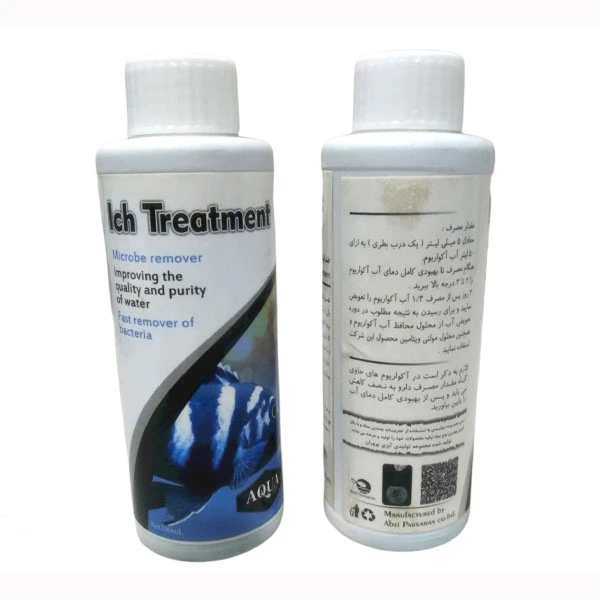 محلول ضد سفیدک ماهی آکوا مدل 101A حجم 100 میلی لیتر بسته 2 عددی