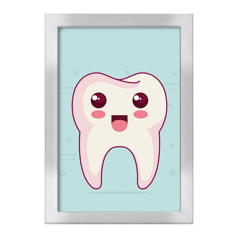 تابلو خندالو طرح دندان و دندان پزشکی کودکانه کد 36757