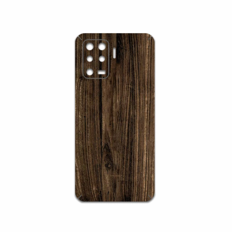 برچسب پوششی ماهوت مدل Dark-Walnut-Wood مناسب برای گوشی موبایل اپو A94 4G